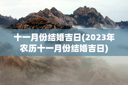 十一月份结婚吉日(2023年农历十一月份结婚吉日)