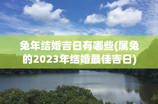 兔年结婚吉日有哪些(属兔的2023年结婚最佳吉日)