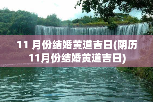 11 月份结婚黄道吉日(阴历11月份结婚黄道吉日)