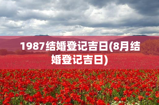 1987结婚登记吉日(8月结婚登记吉日)