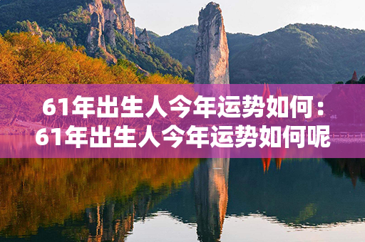 61年出生人今年运势如何：61年出生人今年运势如何呢 