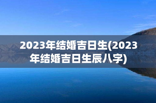 2023年结婚吉日生(2023年结婚吉日生辰八字)