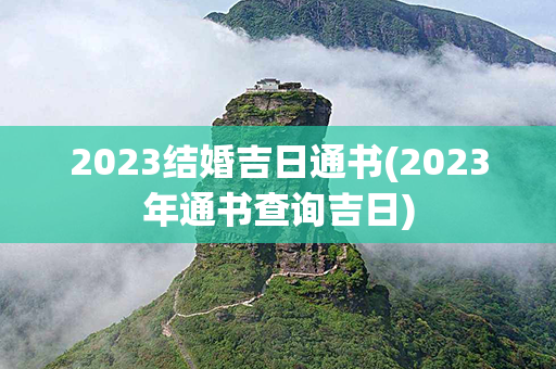 2023结婚吉日通书(2023年通书查询吉日)