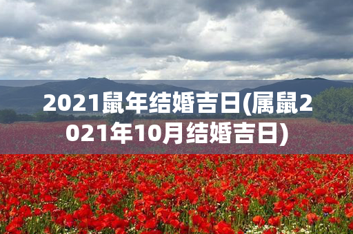 2021鼠年结婚吉日(属鼠2021年10月结婚吉日)