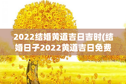 2022结婚黄道吉日吉时(结婚日子2022黄道吉日免费查询)