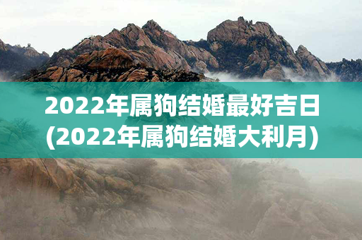 2022年属狗结婚最好吉日(2022年属狗结婚大利月)