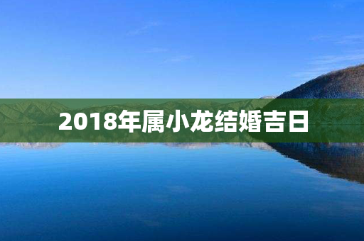 2018年属小龙结婚吉日