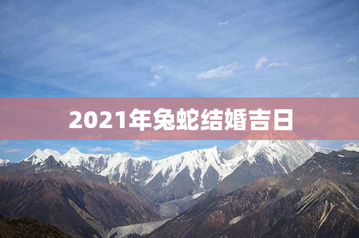 2021年兔蛇结婚吉日