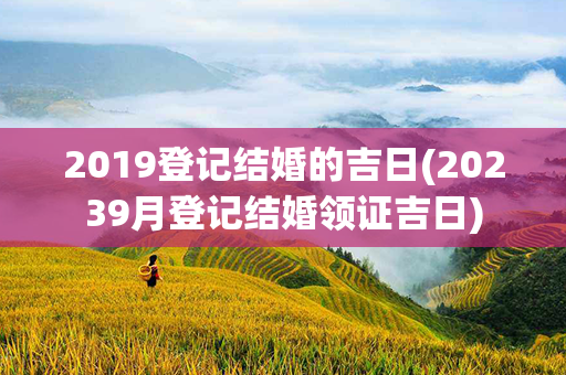 2019登记结婚的吉日(20239月登记结婚领证吉日)