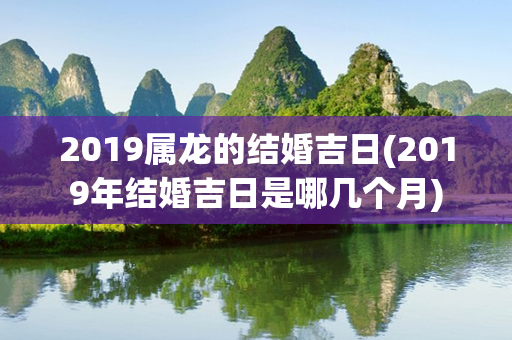 2019属龙的结婚吉日(2019年结婚吉日是哪几个月)