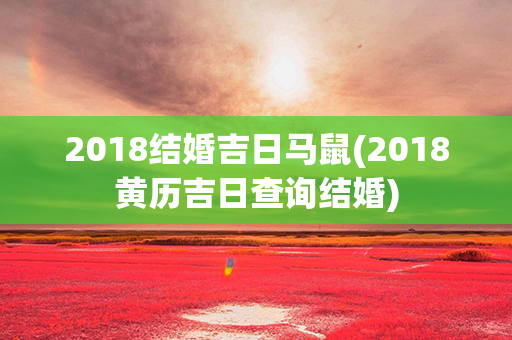 2018结婚吉日马鼠(2018黄历吉日查询结婚)