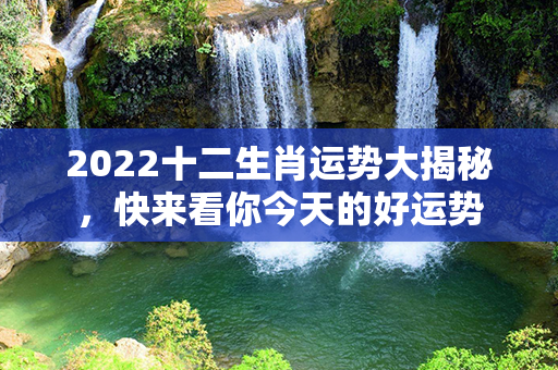 2022十二生肖运势大揭秘，快来看你今天的好运势