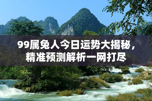 99属兔人今日运势大揭秘，精准预测解析一网打尽