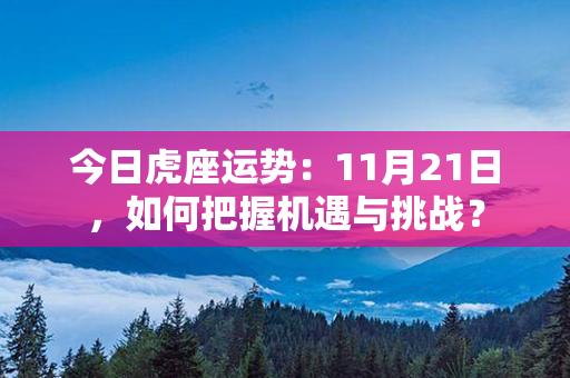 今日虎座运势：11月21日，如何把握机遇与挑战？