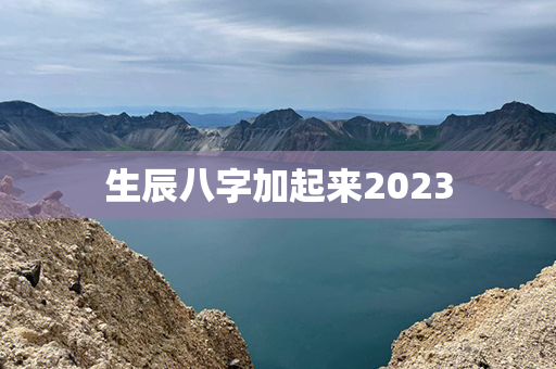 生辰八字加起来2023