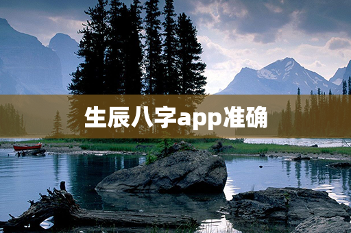 生辰八字app准确