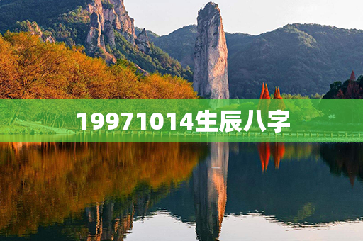 19971014生辰八字