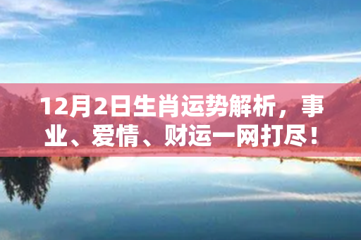 12月2日生肖运势解析，事业、爱情、财运一网打尽！