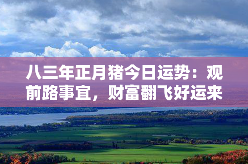 八三年正月猪今日运势：观前路事宜，财富翻飞好运来