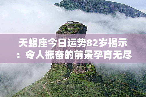 天蝎座今日运势82岁揭示：令人振奋的前景孕育无尽希望