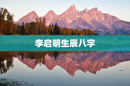 李启明生辰八字