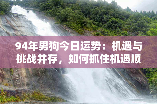 94年男狗今日运势：机遇与挑战并存，如何抓住机遇顺利度过？