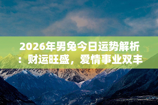 2026年男兔今日运势解析：财运旺盛，爱情事业双丰收