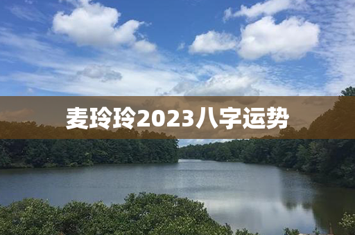 麦玲玲2023八字运势