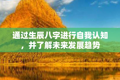 通过生辰八字进行自我认知，并了解未来发展趋势