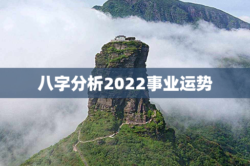 八字分析2022事业运势