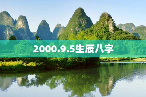 2000.9.5生辰八字