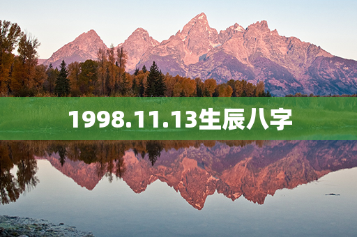 1998.11.13生辰八字