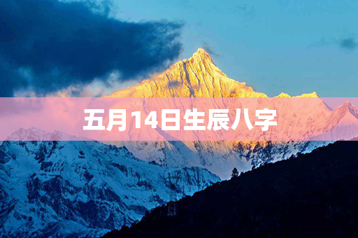 五月14日生辰八字