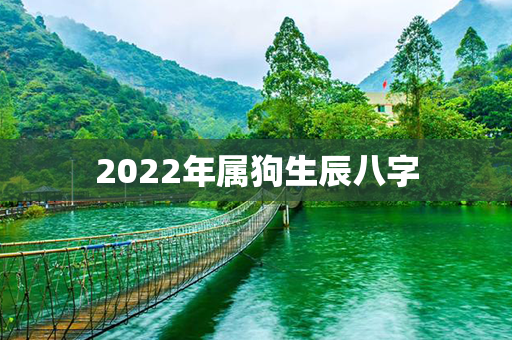 2022年属狗生辰八字