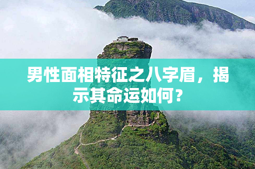 男性面相特征之八字眉，揭示其命运如何？