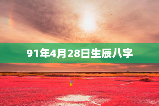 91年4月28日生辰八字