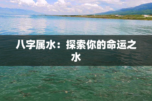 八字属水：探索你的命运之水