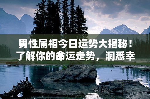 男性属相今日运势大揭秘！了解你的命运走势，洞悉幸运机遇，实现人生突破！