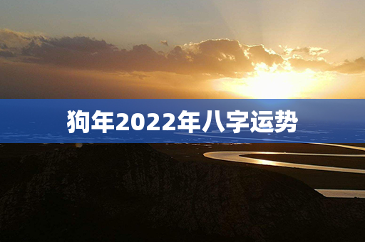 狗年2022年八字运势