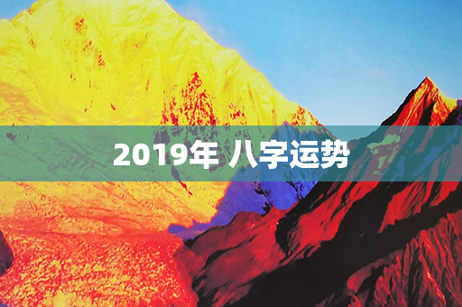 2019年 八字运势