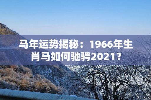 马年运势揭秘：1966年生肖马如何驰骋2021？