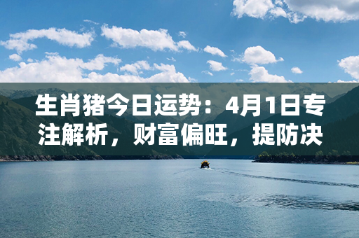 生肖猪今日运势：4月1日专注解析，财富偏旺，提防决策失误，宜深思熟虑