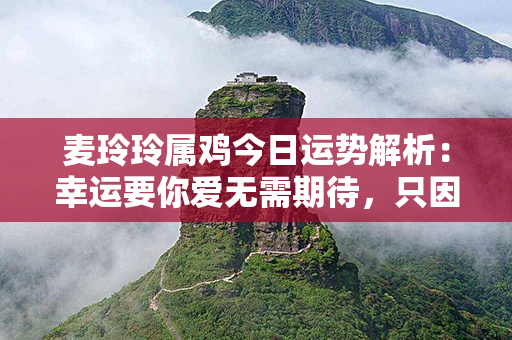 麦玲玲属鸡今日运势解析：幸运要你爱无需期待，只因经历有着安排！