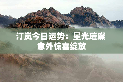 汀岚今日运势：星光璀璨 意外惊喜绽放