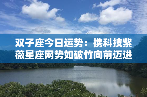 双子座今日运势：携科技紫薇星座网势如破竹向前迈进，开启新一天的幸运之旅！