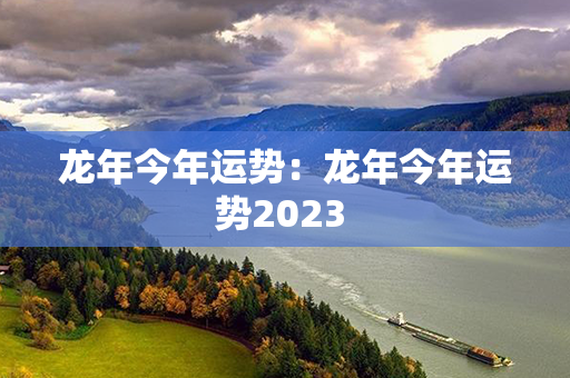 龙年今年运势：龙年今年运势2023 